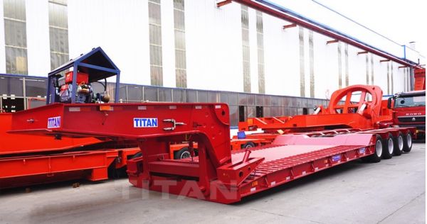 Giá xe cổ ngỗng thủy lực - Điều khiển không khí Các tính năng cổ ngỗng có thể tháo rời