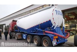 Xe kéo xi măng rời 35cbm 3 trục sẽ được gửi đến Nigeria