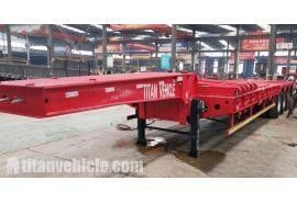 Bán xe tải đầu kéo giường thấp Triaxle 90 tấn tại Ghana