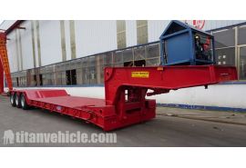 Bán rơ moóc cổ ngỗng thủy lực 80 tấn 3 trục tại Tanzania