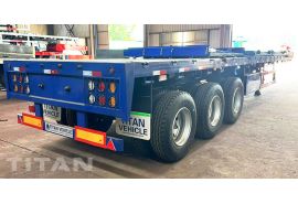 Xe đầu kéo phẳng ba trục 40Ft đã sẵn sàng để vận chuyển đến Zimbabwe