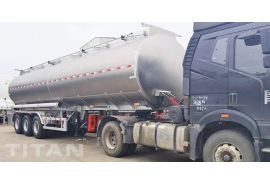 Bán xe đầu kéo chở dầu 3 trục bằng nhôm 45000L tại Uganda
