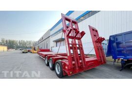 50 Tấn 3 Dòng 6 Trục thủy lực Lowbed Trailer sẽ được chuyển đến Guyana