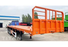 Xe moóc bán sàn phẳng 4 trục có đầu giường sẽ được vận chuyển đến Mali