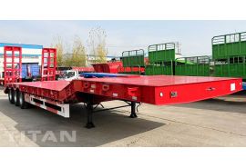 Rơ moóc giường thấp thủy lực 3 trục 40 feet sẽ được gửi đến Burundi