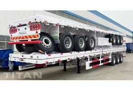 Rơ moóc thùng 50 tấn 3 trục đã được đóng gói và sẽ được gửi đến Congo