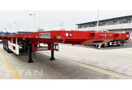 40Ft Vận Chuyển Container Phẳng Rơ moóc 3 Trục sẽ được gửi đến Việt Nam
