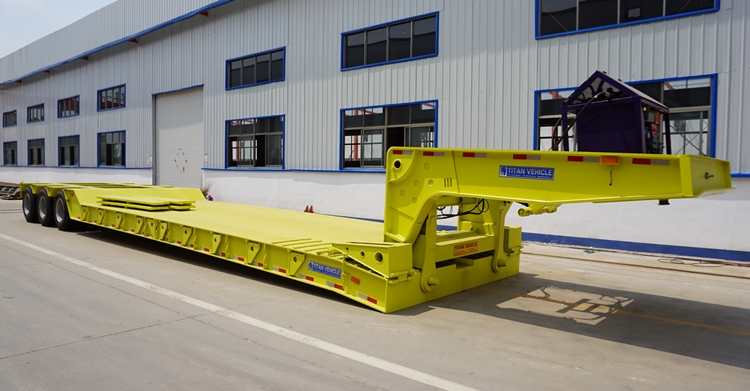 TITAN 120 tons lowboy truck trailer for sale