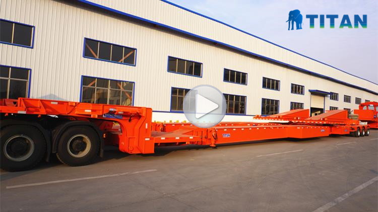 The said sections can be moved with the manual turning of a crank or through the use of an electrically powered motor via the provided power unit. In this setup, there is a horizontal expansion that leads to an extension that occurs width-wise giving room for taking up maximum width loads. When needed to take smaller loads width-wise, it can be contracted to provide a floor space that can contain the given load. The manoeuvrability features are comparable to those of a ramp lift that can be adjusted to perfectly lift a given load off the ground. Once the loading is done onto the extendable trailer, it can then be towed by a tractor to move it to the desired location. These extendable trailers take different forms. A trailer mechanism is provided for coupling to a pivot-able trailer ramp to help during the manual lowering and lifting of a ramp. The ramp&rsquo;s lateral positioning is made possible in order to accommodate different load bases. With such possibilities, you can make the most suitable adjustments to ensure that your load is safely seated on the trailer without fears of falling off during transportation. Typically, extendable trailers make it possible for users to have many options that enhance the safety of their operations unlike when using fixed frames entirely..