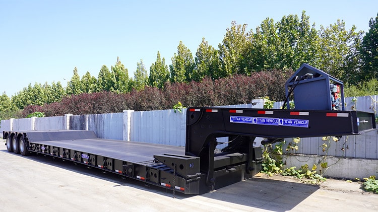 B&aacute;n xe mo&oacute;c cổ 120 tấn Lowboy Gooseneck ở Nigeria