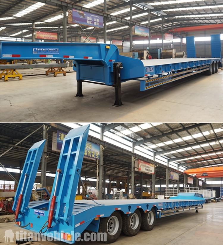 3 Axle 80 Ton Excavator Trailer for Sale in Nigeria Lagos