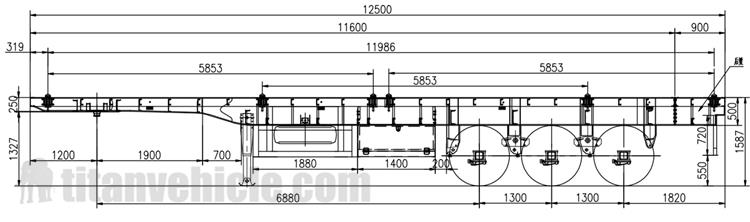 Xe tải đầu k&eacute;o phẳng 40 ch&acirc;n để b&aacute;n tại Dominica - Xe TITAN