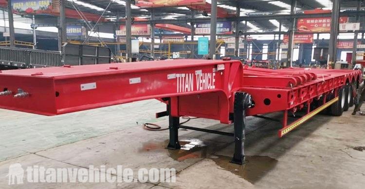 B&aacute;n xe tải đầu k&eacute;o giường thấp Triaxle 90 tấn tại Ghana