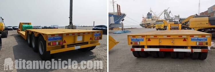 3 Axle Lowboy Gooseneck Trailer để b&aacute;n v&agrave; sẽ được gửi đến Namibia