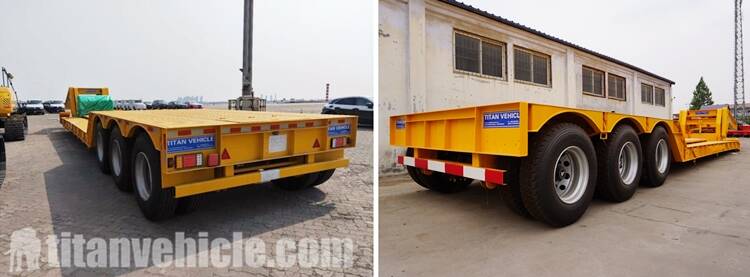 3 Axle Lowboy Gooseneck Trailer để b&aacute;n v&agrave; sẽ được gửi đến Namibia