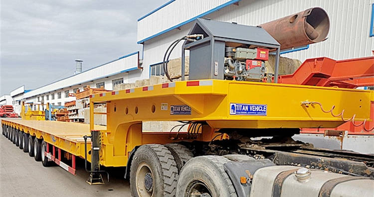 B&aacute;n xe mo&oacute;c k&eacute;o th&ugrave;ng thấp 12 trục c&oacute; thể k&eacute;o d&agrave;i tại Việt Nam