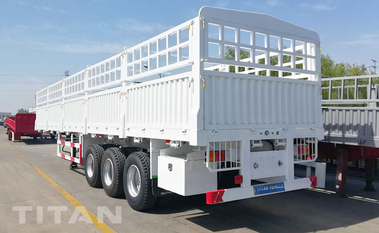 tri axles fence cargo semi trailers