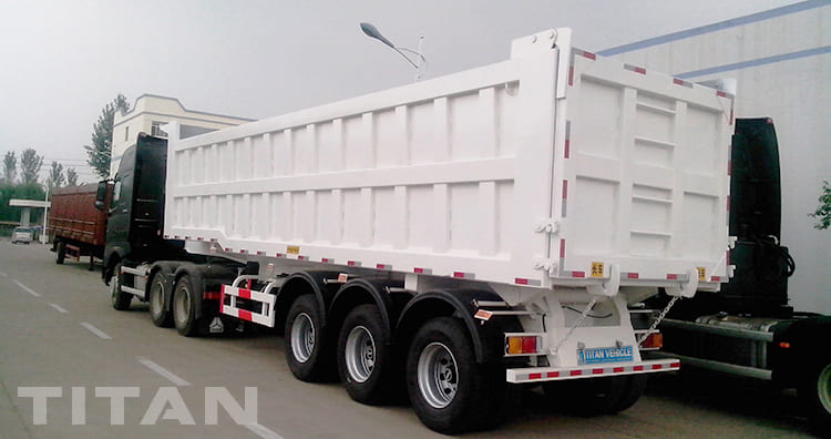 3 axles tipper trailer
