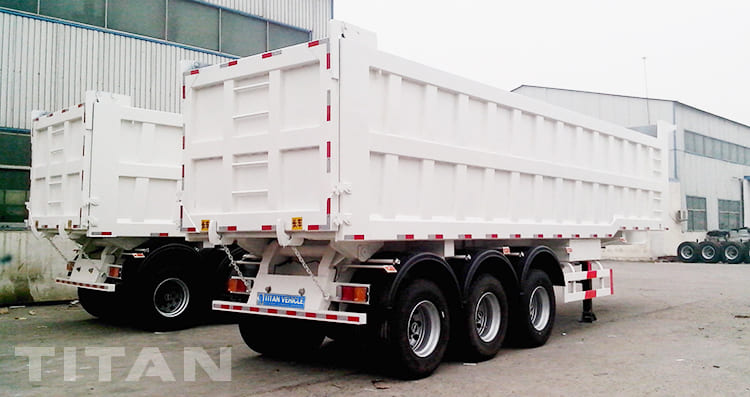 3 axles tipper trailer