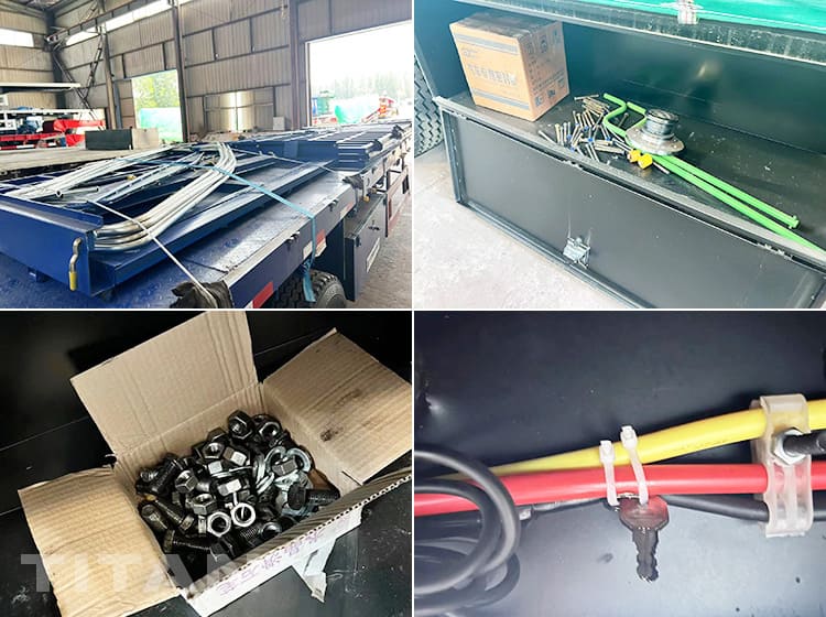 3 axles flatbed trailer
