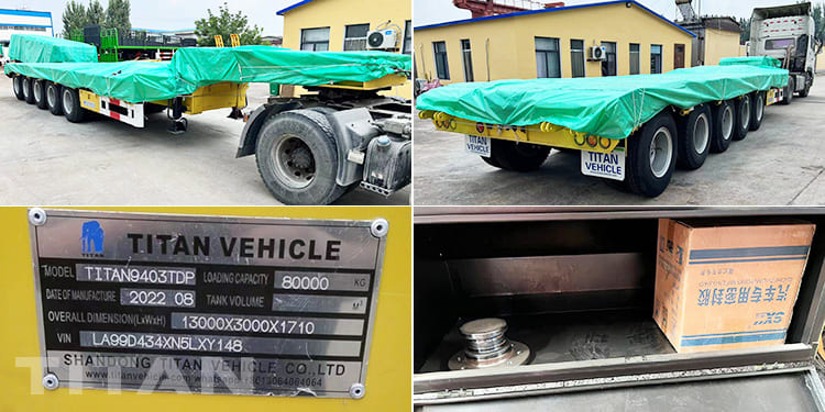 5 axles lowbed trailer