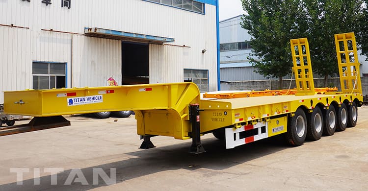 5 axles lowbed trailer