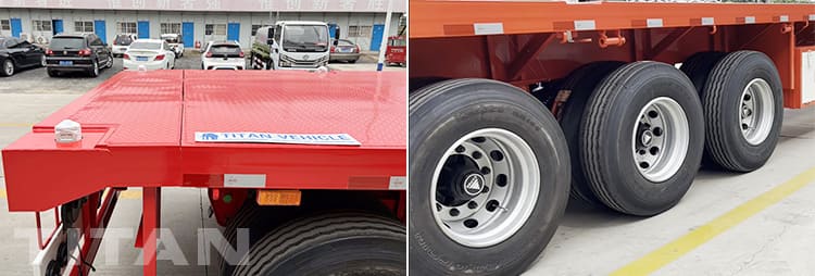 Bán xe đầu kéo sàn phẳng 40 chân Tri trục tại Ghana