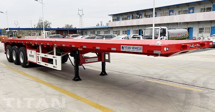 Bán xe đầu kéo sàn phẳng 40 chân Tri trục tại Ghana