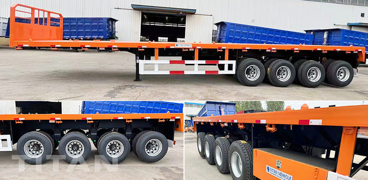 Xe đầu k&eacute;o b&aacute;n s&agrave;n phẳng 4 trục c&oacute; đầu giường để b&aacute;n ở Mali