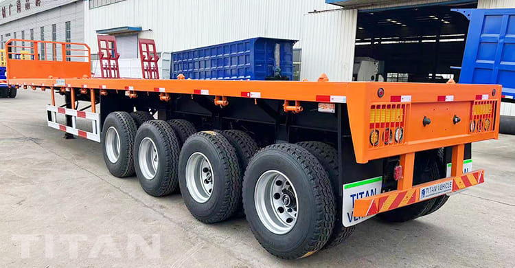 Xe đầu k&eacute;o b&aacute;n s&agrave;n phẳng 4 trục c&oacute; đầu giường để b&aacute;n ở Mali