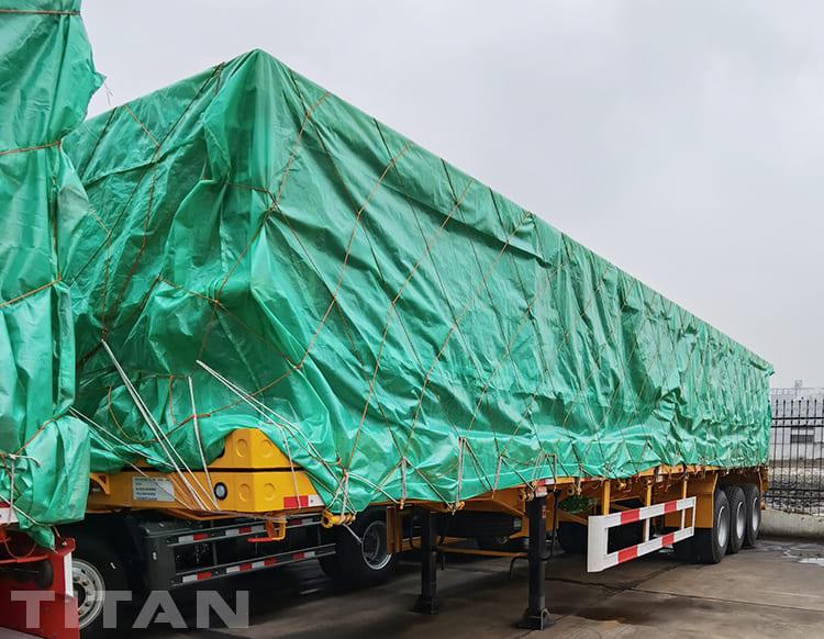 12Metre 3 trục xe tải phẳng Trailer để b&aacute;n tại Tanzania Dar Es Salaam