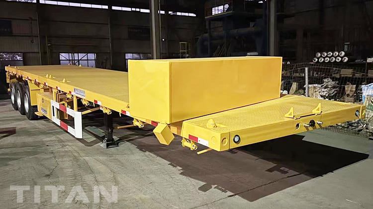 12Metre 3 trục xe tải phẳng Trailer để b&aacute;n tại Tanzania Dar Es Salaam