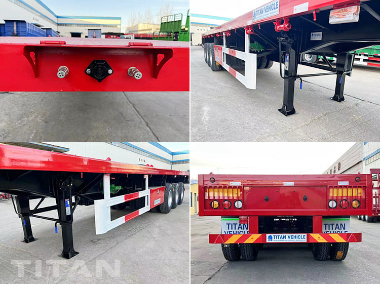 Rơ mo&oacute;c phẳng ba trục 40Ft để b&aacute;n ở Congo