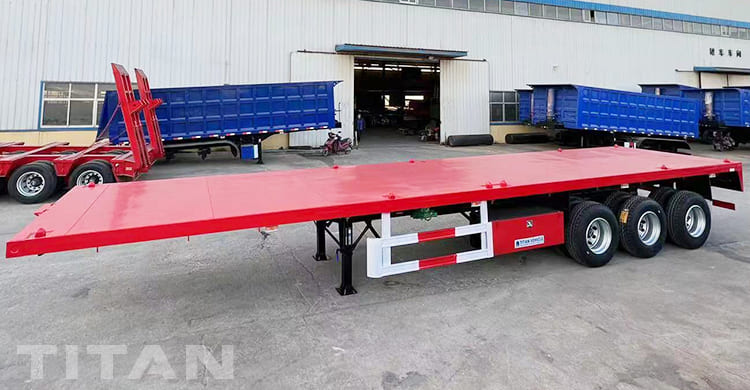 Rơ mo&oacute;c phẳng ba trục 40Ft để b&aacute;n ở Congo
