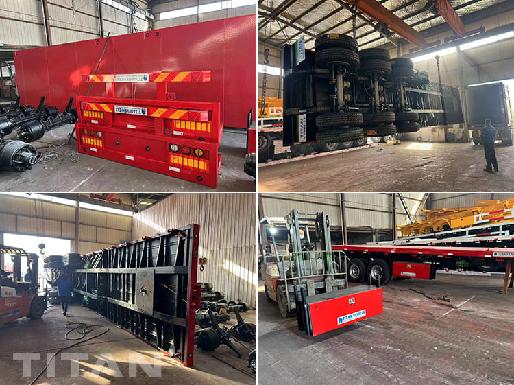 Rơ mo&oacute;c phẳng ba trục 40Ft để b&aacute;n ở Congo