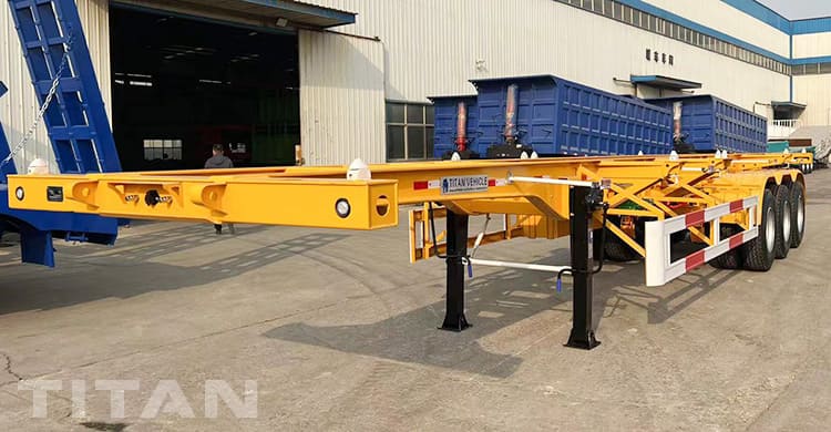 Cần b&aacute;n Rơ mo&oacute;c khung gầm Tri Axle 40Ft ở Mali
