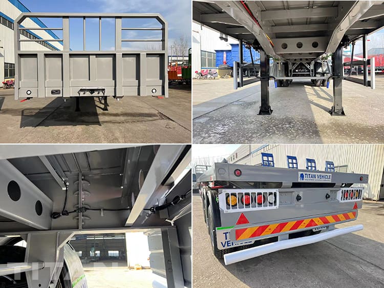 Rơ mo&oacute;c phẳng ba trục 40Ft để b&aacute;n ở Uganda