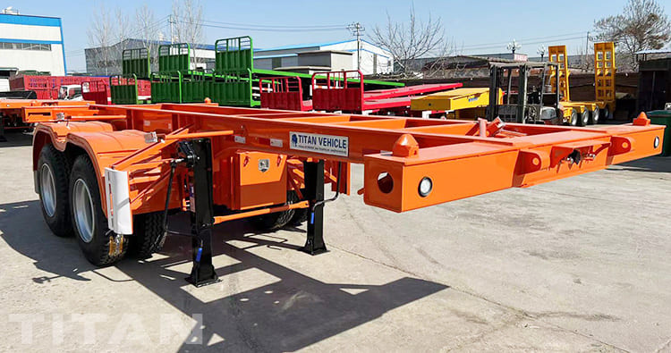 Cần b&aacute;n khung gầm container 2 trục 20Ft ở Chile