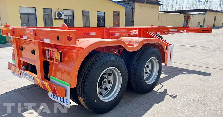 Cần b&aacute;n khung gầm container 2 trục 20Ft ở Chile