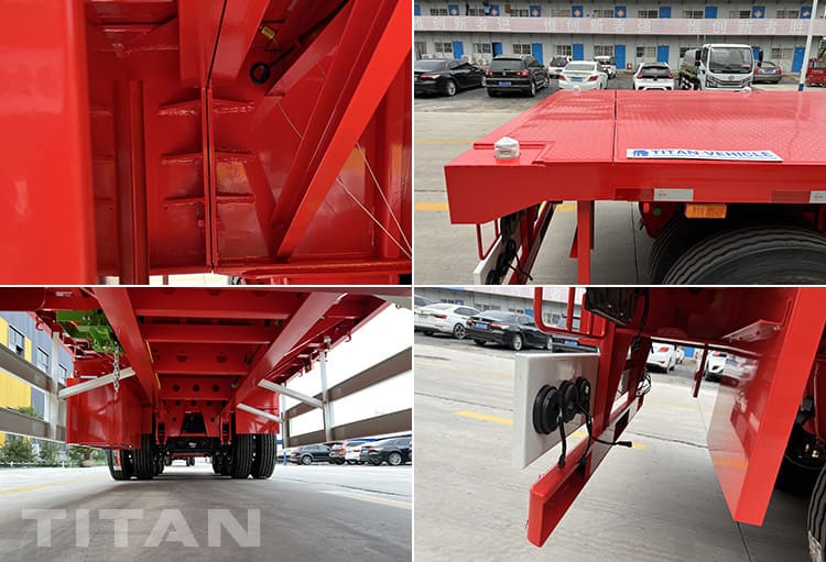 40Ft Vận Chuyển Container Phẳng Rơ mo&oacute;c 3 Trục sẽ được gửi đến Việt Nam