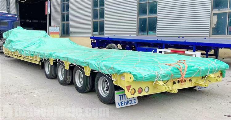 4 Line 8 Axle Trie Rơmooc x&uacute;c lật thấp để b&aacute;n tại Việt Nam