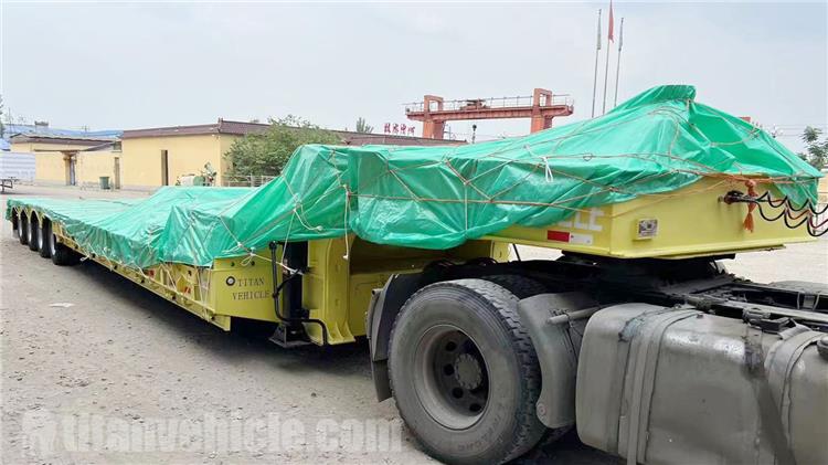 4 Line 8 Axle Trie Rơmooc x&uacute;c lật thấp để b&aacute;n tại Việt Nam