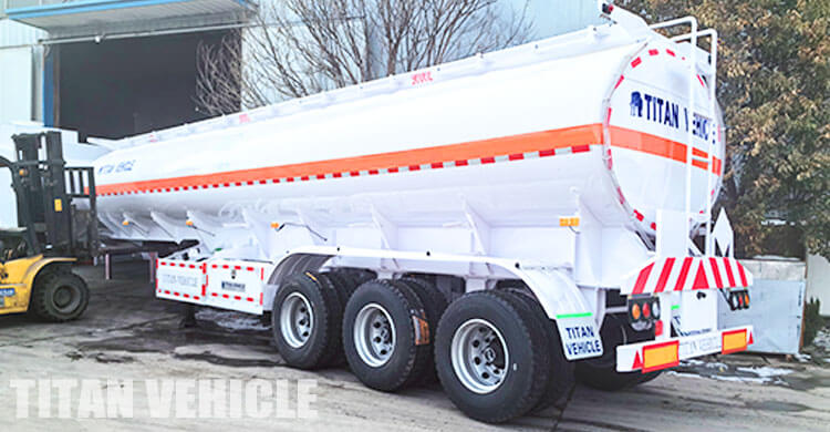 3 Axle 45000 Liters Fuel Tanker for Sale in Van Phong Vietnam
