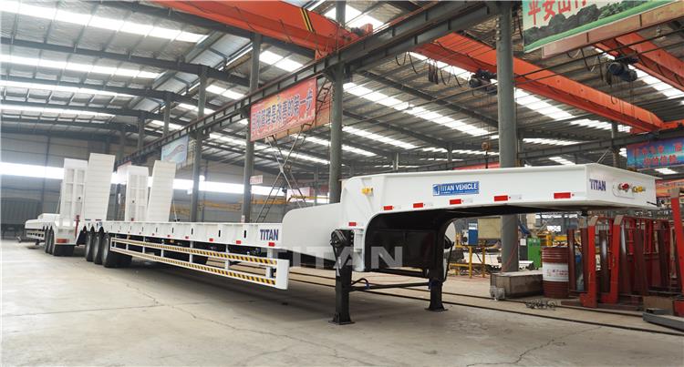 80 Tons Drop Deck Trailer | Lowbed Semi Trailer for Sale