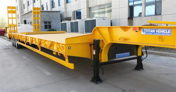 60 Ton Lowbed Trailer with Spring Ramp