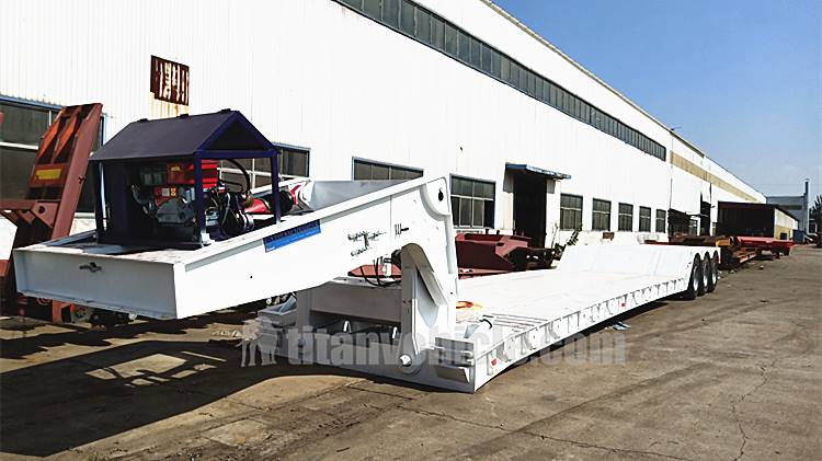 Tri Axle Lowboy Equipment Trailer