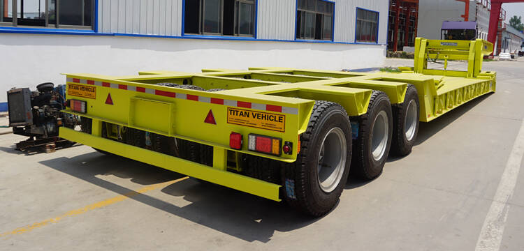 130 Tons 3 Lines 6 Axles Gooseneck Lowboy Trailer
