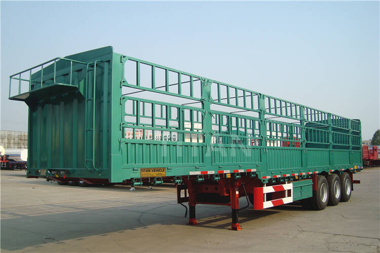 Gooseneck Stake Semi Trailer for Sale in Madagascar - TITAN Vehicle