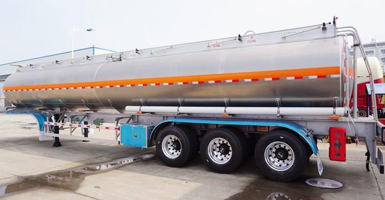 Cost of 50000L Aluminum Tanker Trailer for Sale In Mozambique BEIRA 