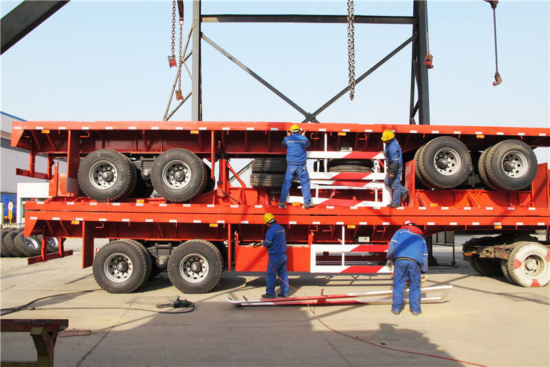 Flat Bed Trailer with Bogie Suspension for Sale in Kenya